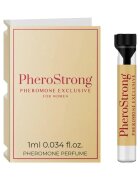 PheroStrong Mostră parfum cu feromoni Exclusive For Women pentru femei note de coacăze negre iris și praline 1 ml