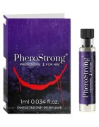 PheroStrong Mostră parfum cu feromoni J pentru bărbați note de iris nobil ambră gri și ienupăr de Virginia 1 ml