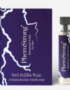 PheroStrong Mostră parfum cu feromoni Pheromone Flare Men pentru bărbați cu note de bergamotă piper negru lemn de santal mov 1 ml
