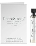 PheroStrong Mostră parfum cu feromoni Popularity For Men pentru bărbați note de bergamotă salvie și brad 1 ml