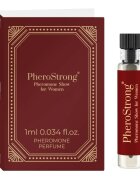 PheroStrong Mostră parfum cu feromoni Show For Women pentru femei note de lichior trandafir turcesc și scorțișoară 1 ml