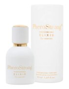 PheroStrong Parfum cu feromoni Elixir pentru femei cu note de mosc alb ambră și vanilie de Madagascar alb 50 ml