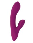 Playboy Vibrator rabbit Bitty Bunny pentru stimulare clitoris și punctul G 7 funcții de vibrație design cu striații mov