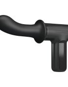 PRETTYLOVE Aparat de masaj DJ Doctor Massage Gun pentru corp și zone intime 5 funcții de penetrare automată negru