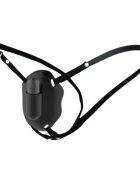PRETTYLOVE Ham cu vibrator Carter cu curele reglabile și vibrator bullet detașabil 12 funcții de vibrație negru