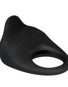 PRETTYLOVE Inel vibrator pentru penis Thimble pentru stimularea erecției negru
