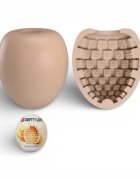 PRETTYLOVE Masturbator manual Pleasure Egg 2 interior texturizat din TPR culoarea pielii în formă de ou