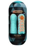 PRETTYLOVE Masturbator Victoria CASPAR in forma de ou cu functie de rotatie compact si rezistent la apa verde aqua