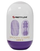 PRETTYLOVE Ou - SMOOTH STRIPES pentru masturbare rezistent la apa