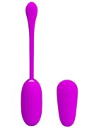 PRETTYLOVE Ou vibrator cu telecomanda Shock Fun 7 funcții de vibrație 3 funcții de electroșoc culoare mov