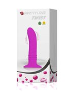 PRETTYLOVE Plug anal TWIST din silicon cu 10 functii de vibrare 13 cm