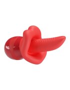 PRETTYLOVE Stimulator clitoris Obelia cu 10 funcții de vibrație simulare sex oral material fin și realist culoare roșu 13.8 cm