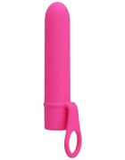 PRETTYLOVE Vibrator mini Ladon 10 funcții de vibrație rezistent la apă lungime 13.5 cm roz