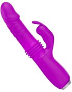 PRETTYLOVE Vibrator rabbit Dorothy 3 funcții de penetrare automată 12 funcții de vibrație rezistent la apă mov