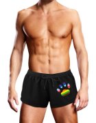 PROWLER Boxeri de înot bărbați Swim Trunk Oversized Paw cu design labă cu steag Pride culoare negru mărime M