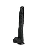 PROWLER Dildo RED The Destroyer cu bază cu ventuză pentru fixare rezistent la apa lungime 38 cm negru
