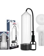 PUMP ADDICTED Pompa manuala - Power RX7 pentru marire penis si imbunatatire performante sexuale cu masturbator transparenta 24 cm