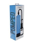PUMPED Pompă manuală Basic Pump 2 pentru mărirea penisului și îmbunătățirea performanțelor sexuale 31 cm albastru