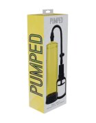 PUMPED Pompă manuală Basic Pump 2 pentru mărirea penisului și îmbunătățirea performanțelor sexuale 31 cm galben