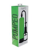 PUMPED Pompă manuală Basic Pump 2 pentru mărirea penisului și îmbunătățirea performanțelor sexuale 31 cm verde