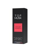 RUF Parfum cu feromoni Top Musk For Men pentru bărbați cu note de lămâie pin și lemn de cedru 50 ml