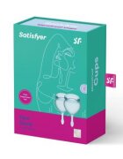 Satisfyer Cupa menstruala Feel Good culoare bleu 1 cutie x 2 buc