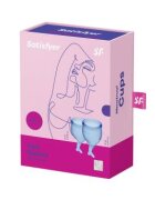 Satisfyer Cupa menstruala Feel Secure culoare albastru 1 cutie x 2 buc