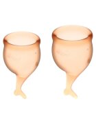 Satisfyer Cupa menstruala Feel Secure culoare galben 1 cutie x 2 buc
