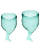 Satisfyer Cupa menstruala Feel Secure culoare verde 1 cutie x 2 buc
