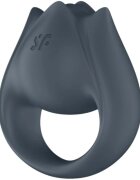 Satisfyer Vibrator 2 în 1 Perfect Pair 2 Hybrid Finger Vibrator purtare pe deget sau ca inel de penis 12 funcții de vibrație gri