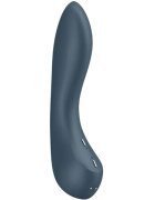 Satisfyer Vibrator G-Spot Wave 4 design curbat pentru stimularea punctului G 12 funcții de vibrație cu unde spiralate gri