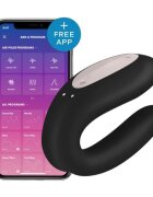 Satisfyer Vibrator - Joy Black control prin aplicatie pentru stimulare interna si clitoridiana