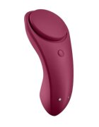 Satisfyer Vibrator pentru chilot Sexy Secret cu control prin aplicație cu vibrații personalizate rezistent la apă IPX7 mov
