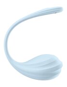 Satisfyer Vibrator pentru cupluri Smooth Petal control prin aplicație vibrații personalizate rezistent la apă IPX7 albastru