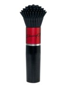 SCREAMING O Aparat de masaj Makeup Brush Vibe în formă de pensulă pentru clitoris și zone erogene 4 viteze negru cu roșu