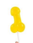 Secret Play Acadea în formă de penis DRINK ME cu gust de cocktail Piña Colada perfect ca un cadou sexy și amuzant culoare galben (9977P)