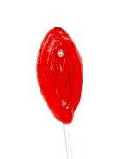 Secret Play Acadea jeleu în formă de vagin EAT ME Strawberry Vulva cu gust de căpșuni perfect ca un cadou sexy și amuzant culoare roșu!