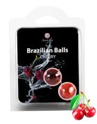 Secret Play Bile Braziliene - Cherry ulei de masaj pentru corp si zonele erogene cu aroma de cirese 1 x 2 bucati