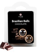 Secret Play Bile Braziliene - Chocolate ulei de masaj pentru corp si zonele erogene cu aroma de ciocolata 1 x 2 bucati