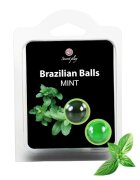 Secret Play Bile Braziliene - Mint ulei de masaj pentru corp si zonele erogene cu aroma de menta 1 x 2 bucati