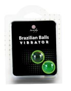 Secret Play Bile Braziliene - Vibrator ulei de masaj pentru corp si zonele erogene cu efecte de vibratie 1 x 2 bucati