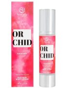 Secret Play Loțiune pentru femei ORCHID Silky Skin pentru corp păr și masaj cu feromoni note de bergamotă și orhidee 50 ml