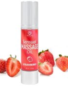 Secret Play Ulei de masaj Sensual Massage Oil - Strawberry cu efect hidratant aromă de căpșuni 50 ml