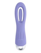 Selopa Vibrator In A Flap din silicon 10 funcții de lovituri ritmice rezistent la apă lungime 15 cm culoare mov