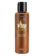 SENSUVA Gel comestibil Sizzle Lips SALTED CARAMEL cu efect de încălzire gust de caramel sărat 125 ml