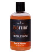 SENSUVA Spumant de baie cu feromoni unisex Big Flirt LUST IN PARADISE îmbogățit cu uleiuri esențiale 237 ml portocaliu