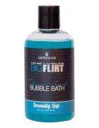 SENSUVA Spumant de baie cu feromoni unisex Big Flirt SENSUALLY SOFT îmbogățit cu uleiuri esențiale 237 ml albastru