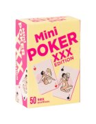 SEXITIVE Cărți de joc pentru adulți Mini Poker XXX Edition cu 50 de poziții sexuale potrivit pentru petreceri (52 cărți)