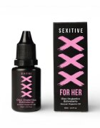 SEXITIVE Gel intim XXX For Her susține stimularea clitoridiană cu efect de încălzire ingrediente naturale textură mătăsoasă 15 ml