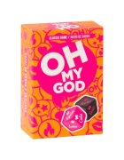 SEXITIVE Joc erotic pentru cupluri Oh My God include 2 zaruri cu provocări și părți ale corpului (instrucțiuni în limba spaniolă)